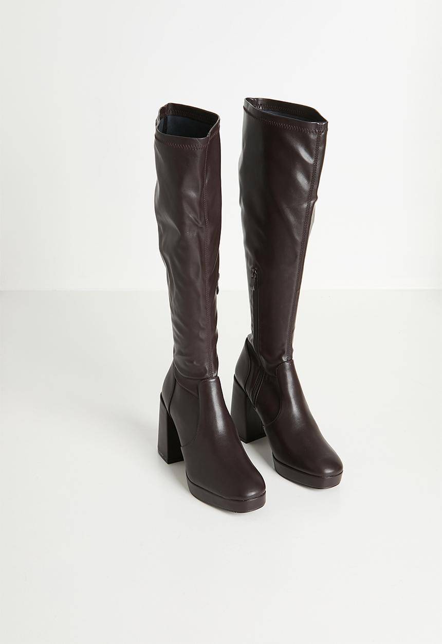Raid London - Cannon knee length boot - brown 