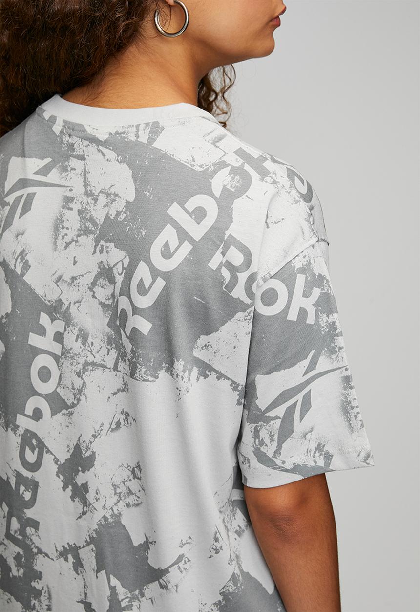 Reebok - Street Sport Relaxed Printed T-Shirt - Grey