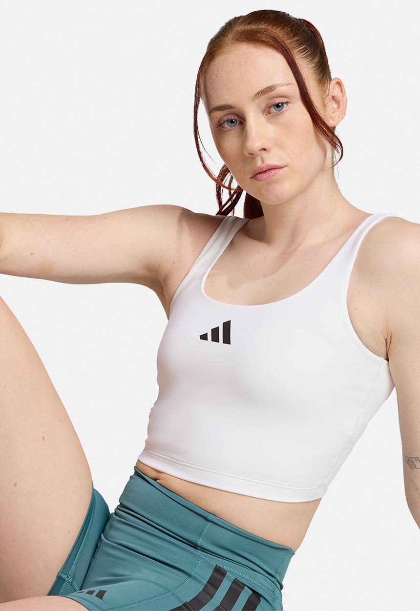 adidas Performance - OPTIME Bra Tank - White