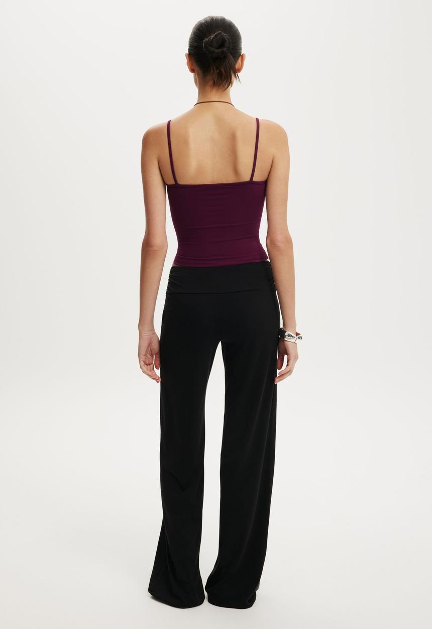 Cotton On - Honey rouched pant - black