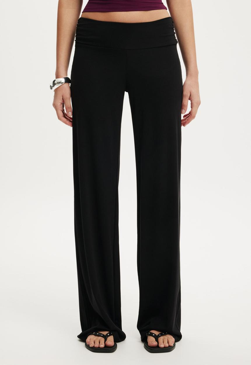 Cotton On - Honey rouched pant - black