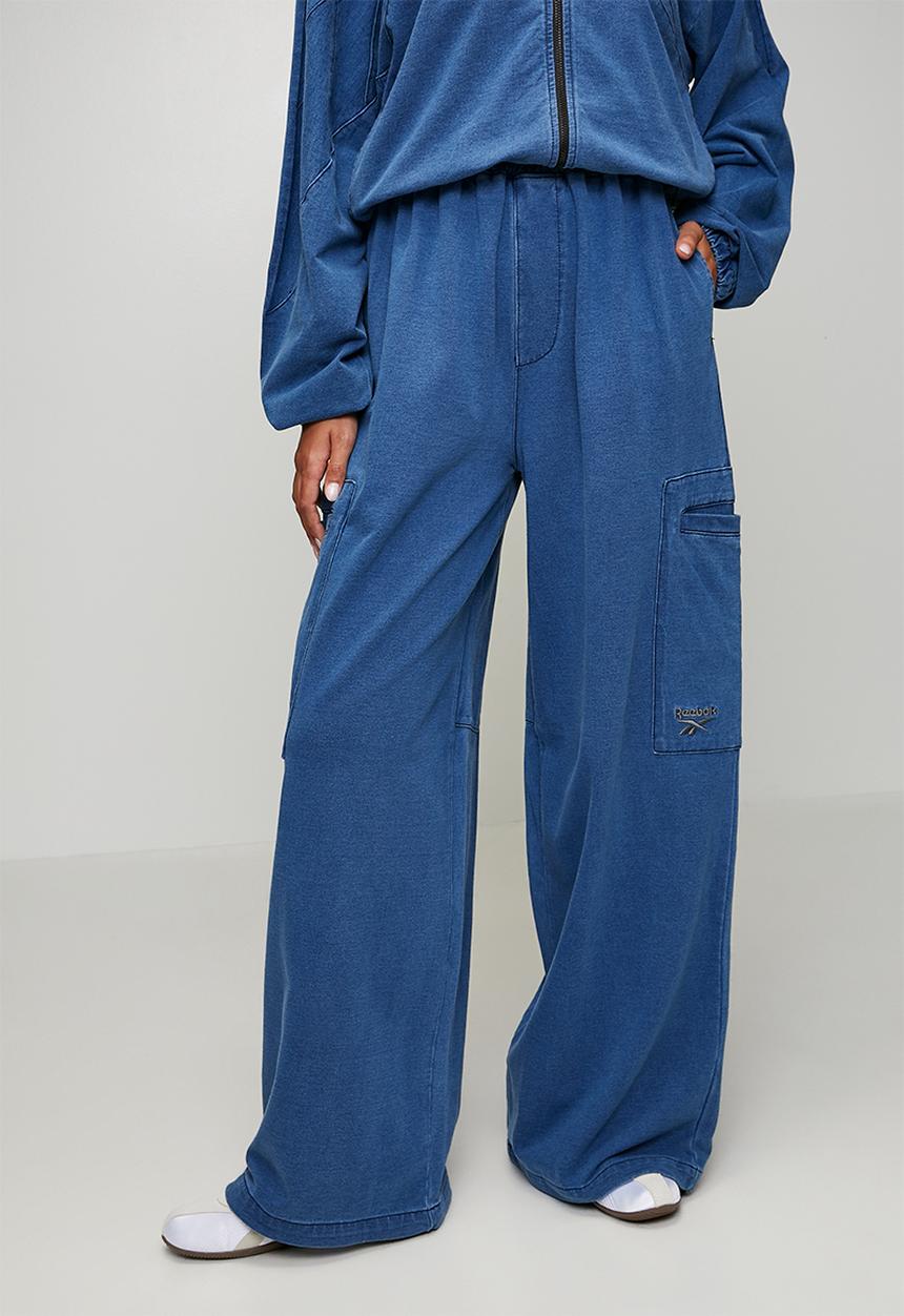 Reebok - Street Sport Printed Cargo Pants - Denim Blue/Warped Blue