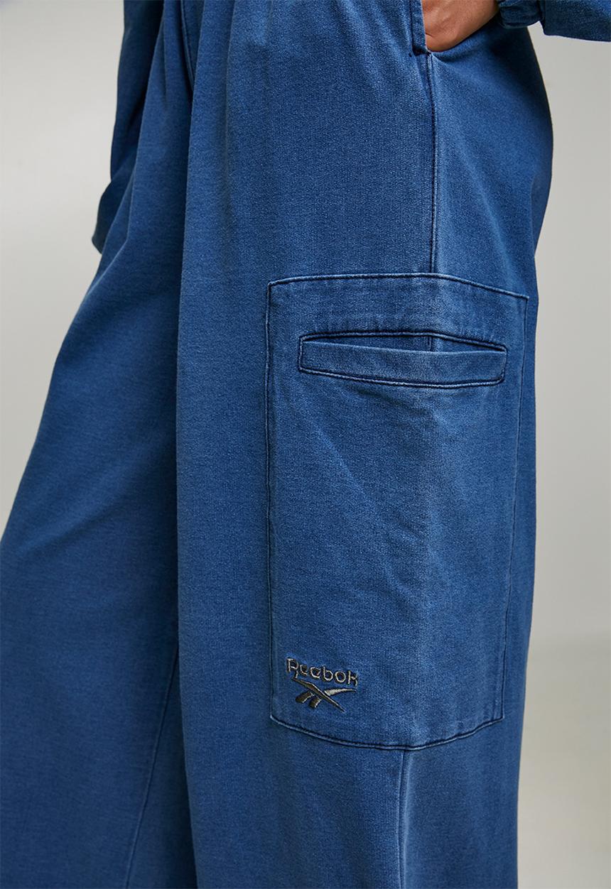 Reebok - Street Sport Printed Cargo Pants - Denim Blue/Warped Blue