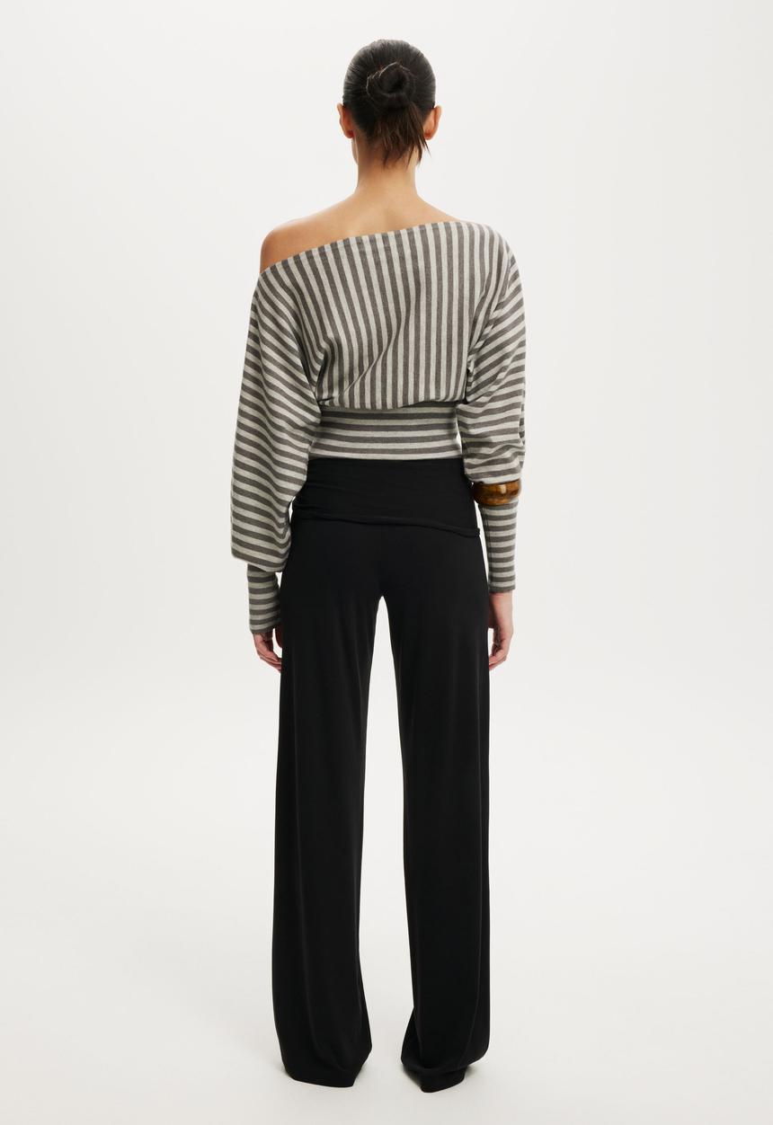 Cotton On - Honey tie pant - black