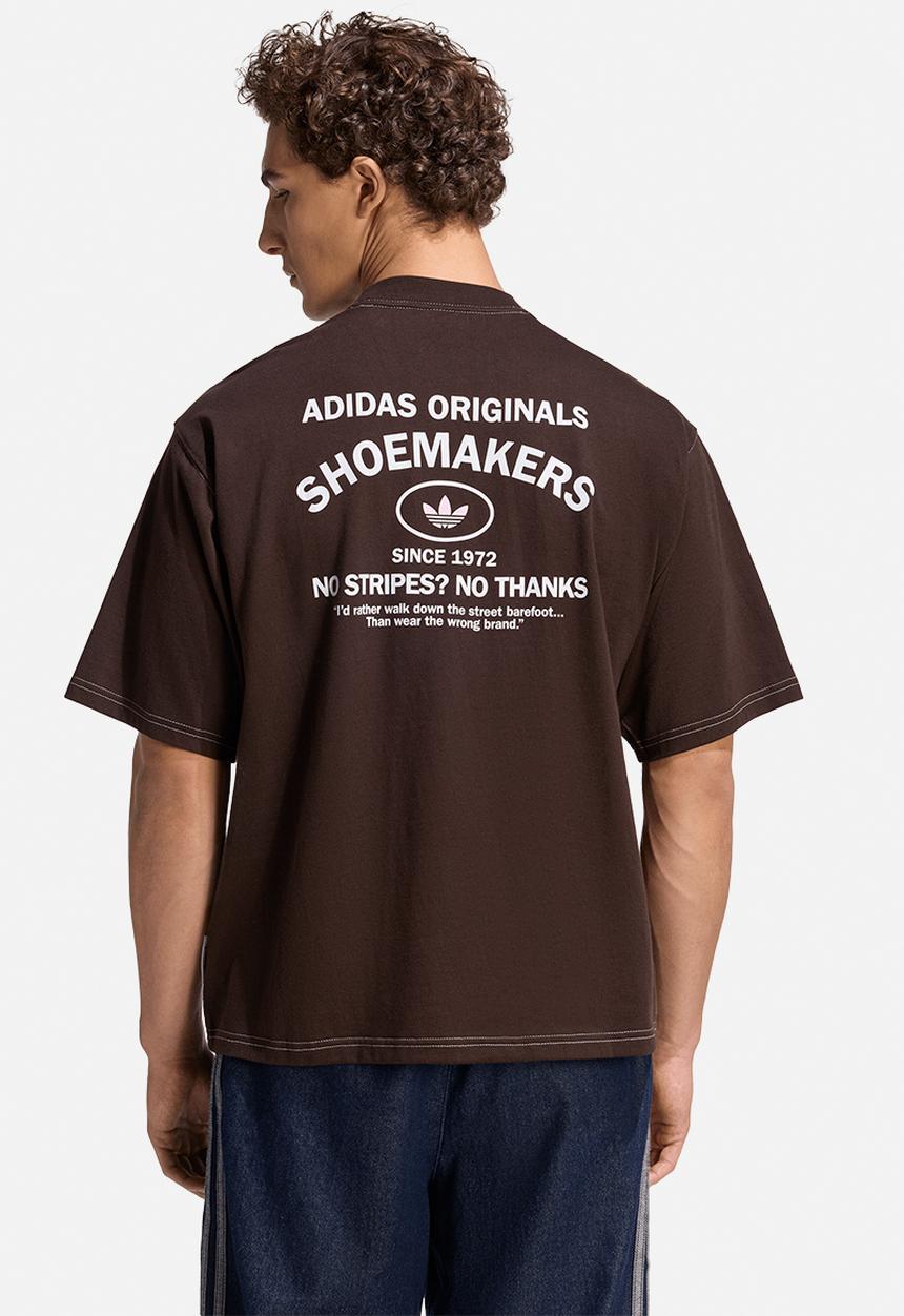 adidas Originals - Originals Shoemaker Graphic Tee - Aurora coffee brown
