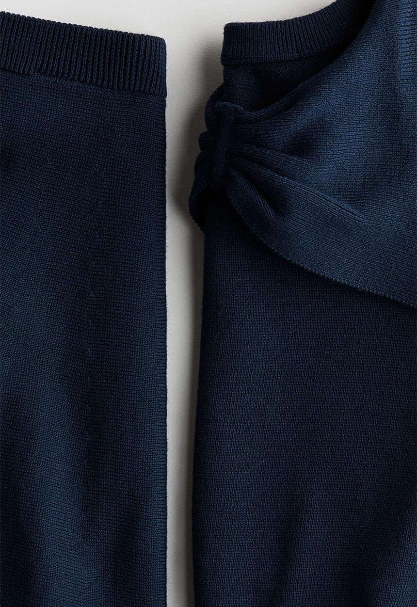 H&M - 2-Piece jumper and skirt set - navy blue