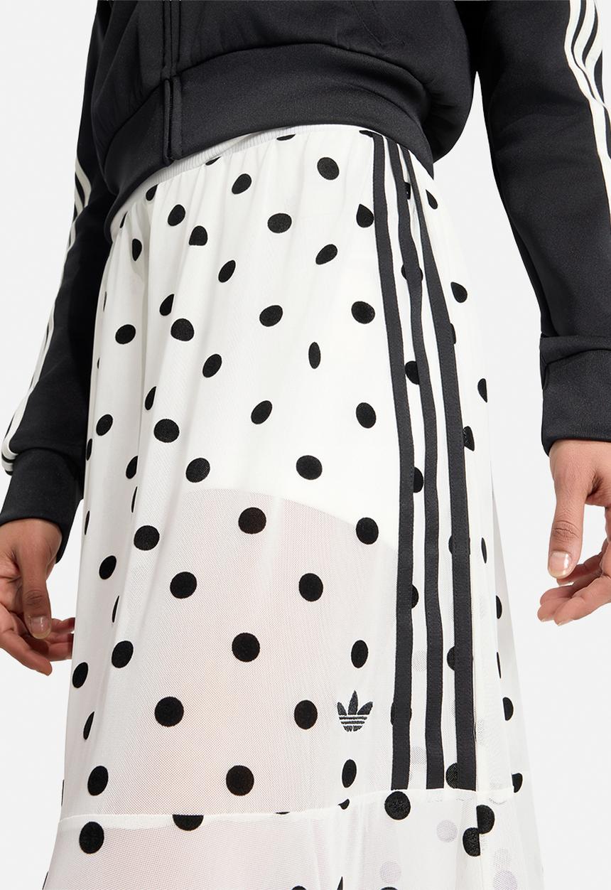 adidas Originals - Sheer Polka Dots Skirt - Offwhite