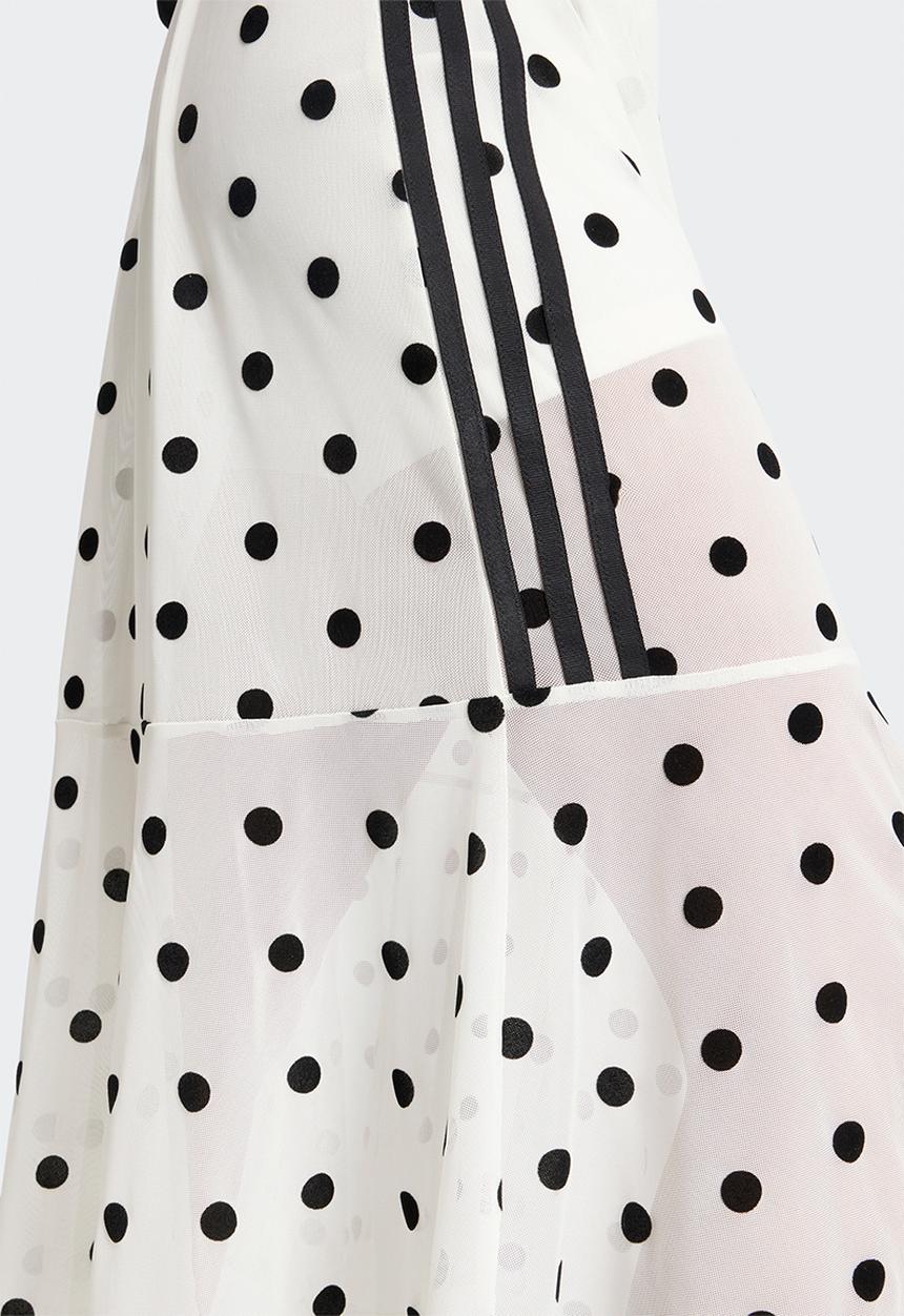 adidas Originals - Sheer Polka Dots Skirt - Offwhite