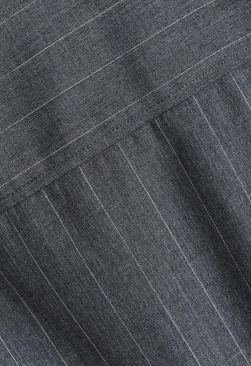 H&M - Long shirt - dark grey pinstriped