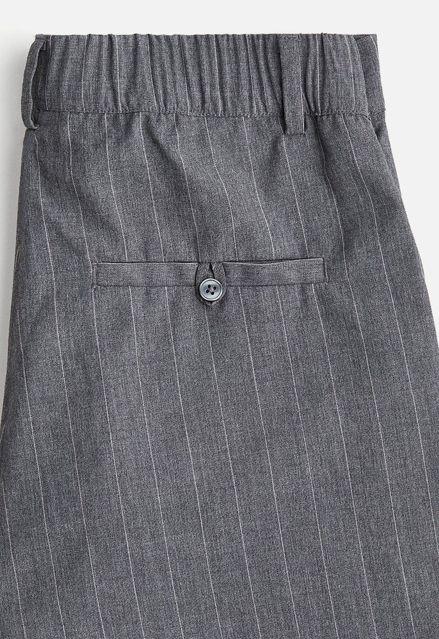 H&M - Tailored trousers - grey marl pinstriped