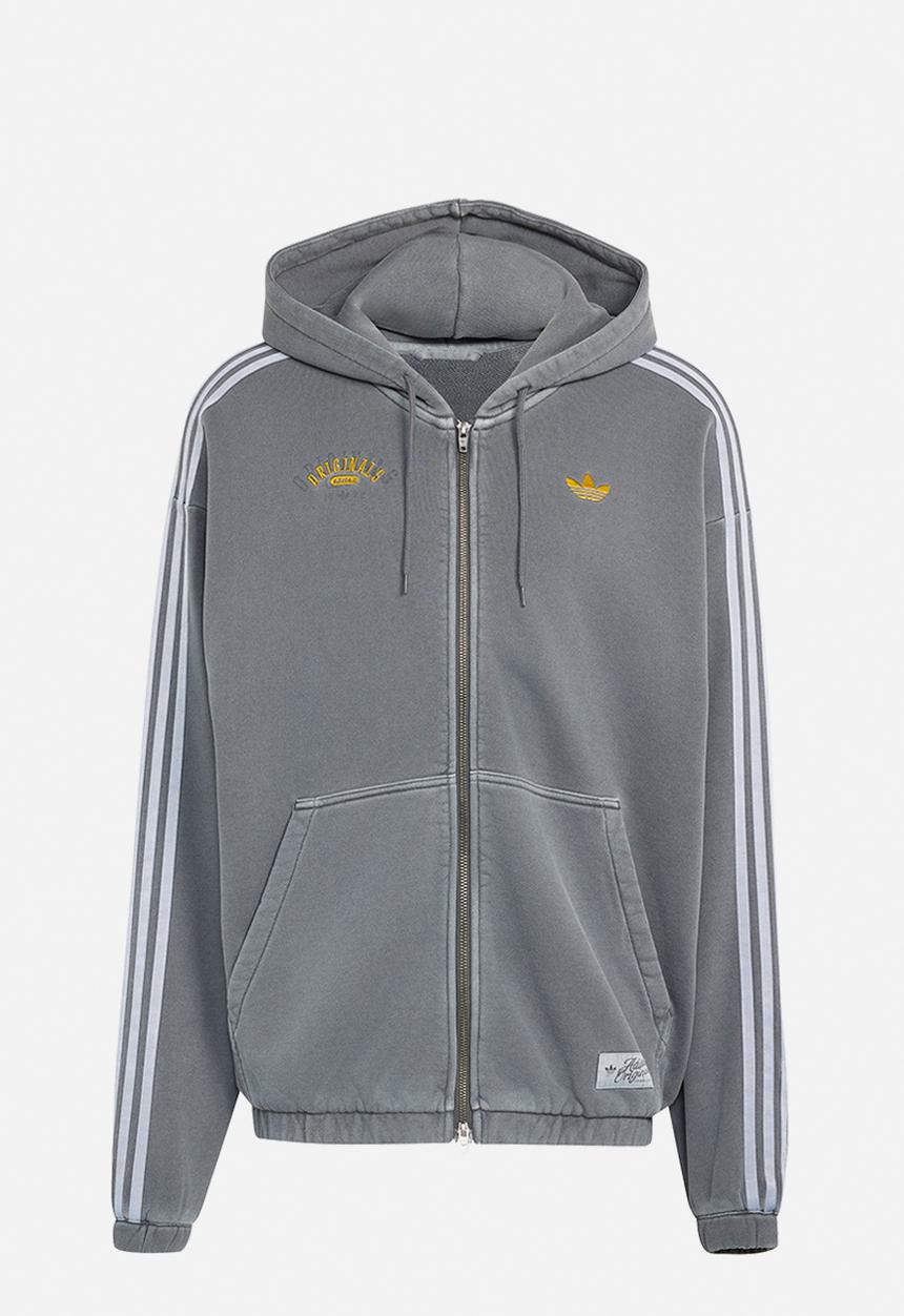 Zip Through Hoodie - Grey Six
