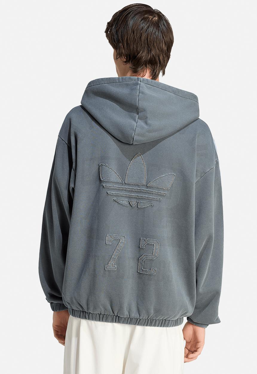 Zip Through Hoodie - Grey Six