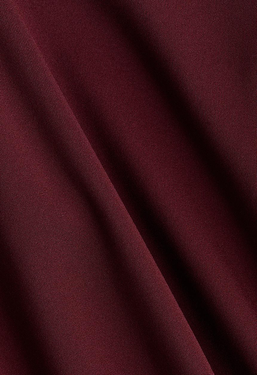 H&M - Long-sleeved microfibre top - burgundy