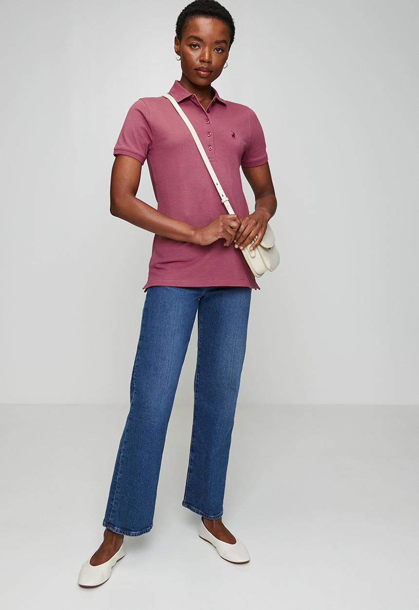 POLO - Wmn Margot Short Sleeve Golfer - Rose