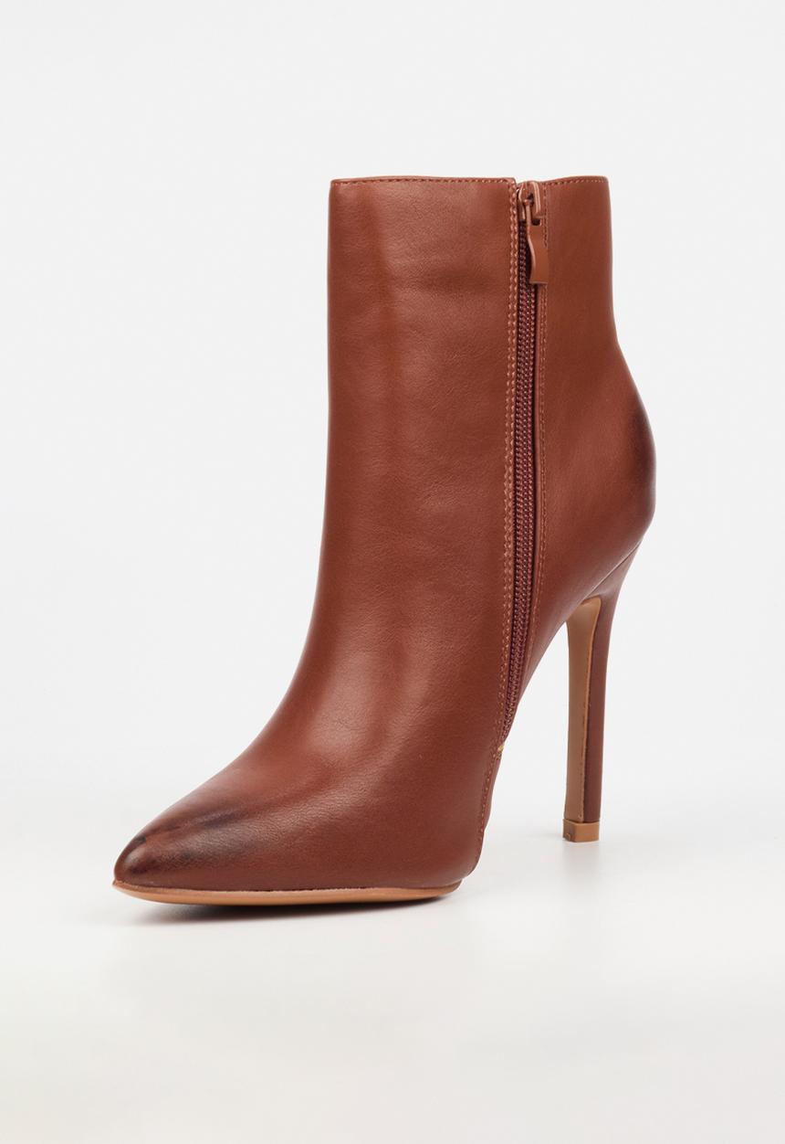 Miss Black - Boss 24 heel ankle boot - brown