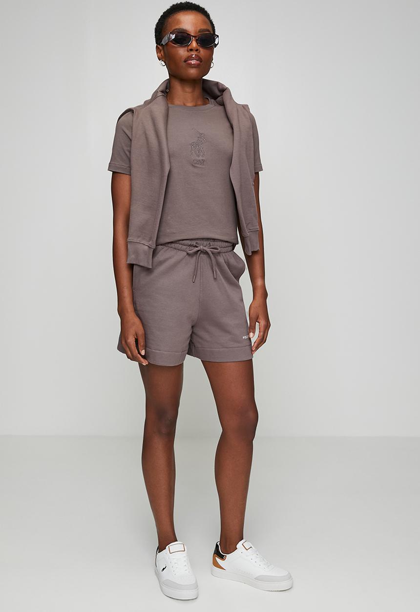 POLO - Wmn Eva Short Sleeve Pony Embroidered T-Shirt - Iron