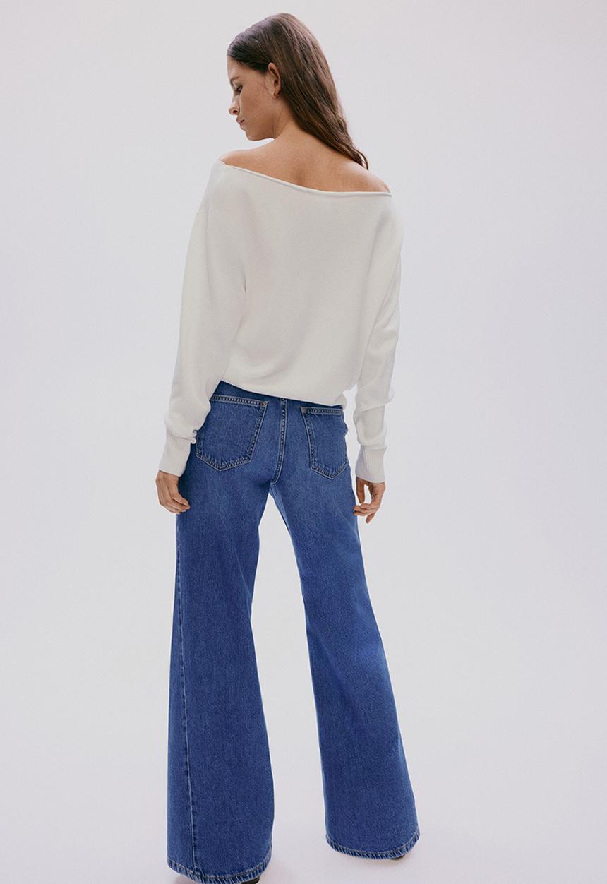 H&M - Off-the-shoulder jumper - white