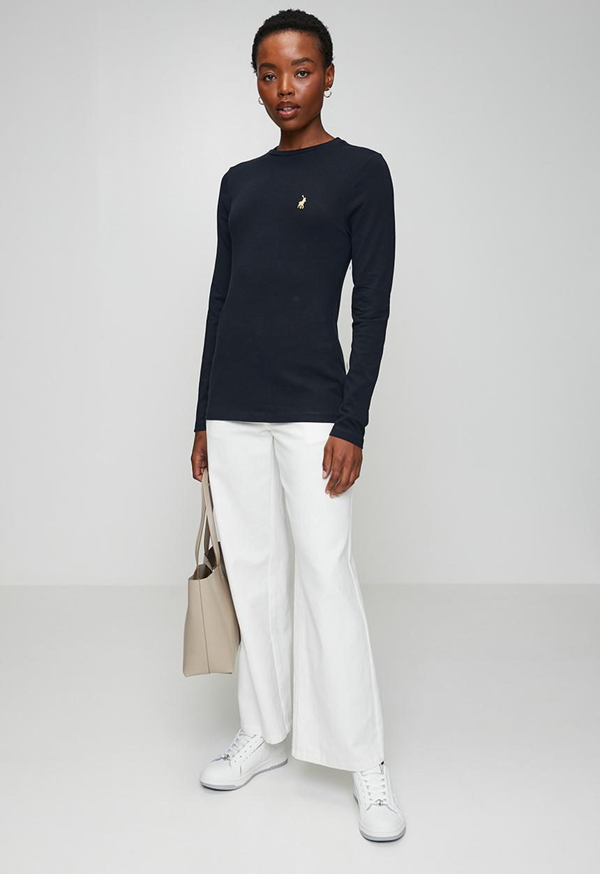 POLO - Wmn Alice Long Sleeve T-Shirt - Navy