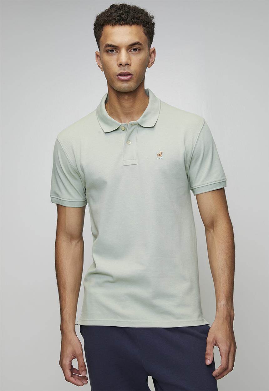 POLO - Carter Essential Pique Ss Golfer - Sage