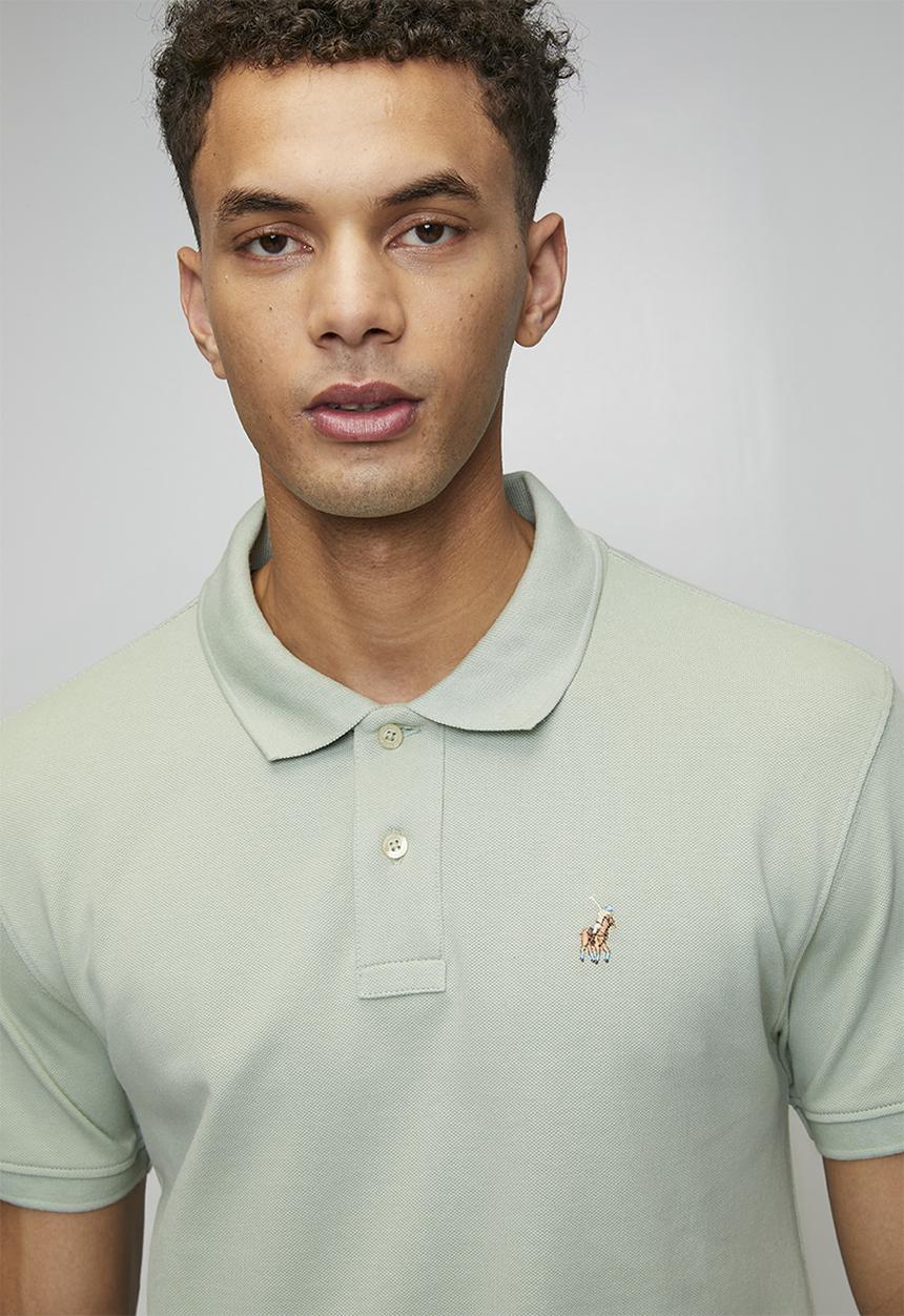 POLO - Carter Essential Pique Ss Golfer - Sage