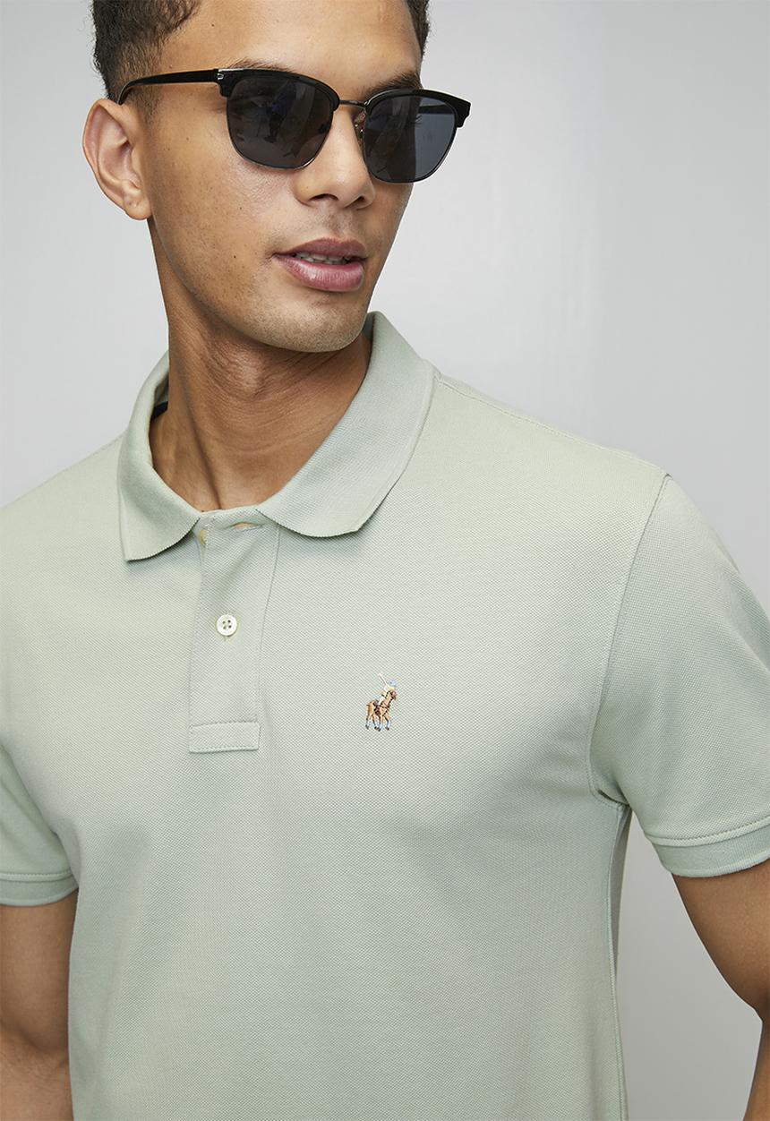 POLO - Carter Essential Pique Ss Golfer - Sage