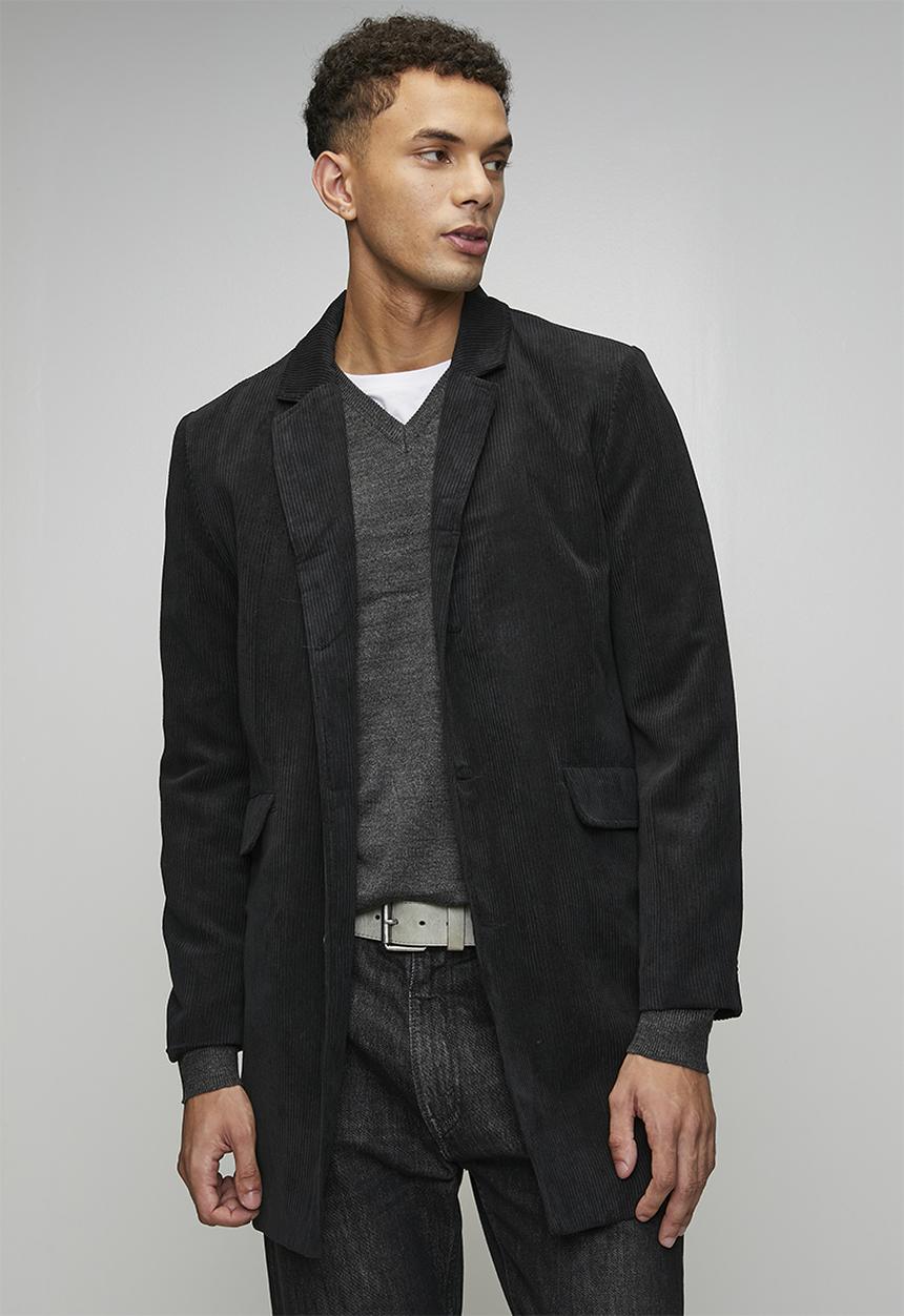 Formal Long Length Coat - Black