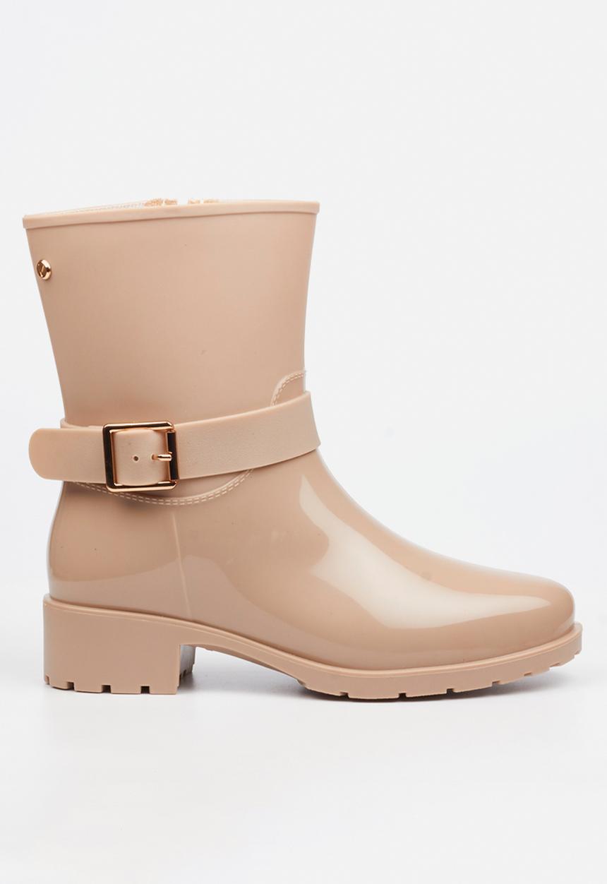 Viabeach - Cloudy 2 gold buckle rain ankle boot - taupe