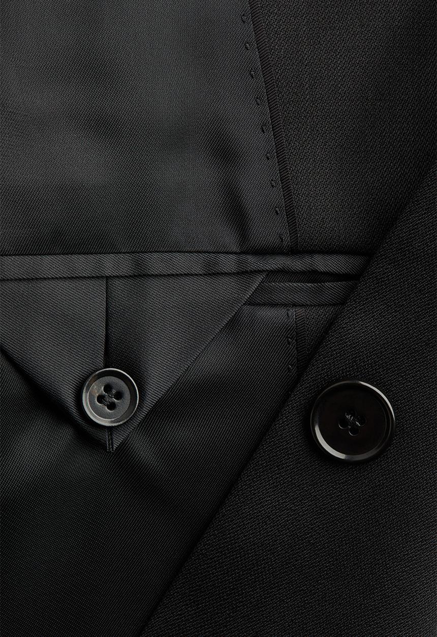 H&M - H&M Studio: Single-breasted wool-blend blazer - black