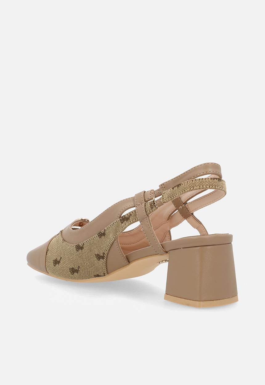 POLO - Toe cap block heel - stone