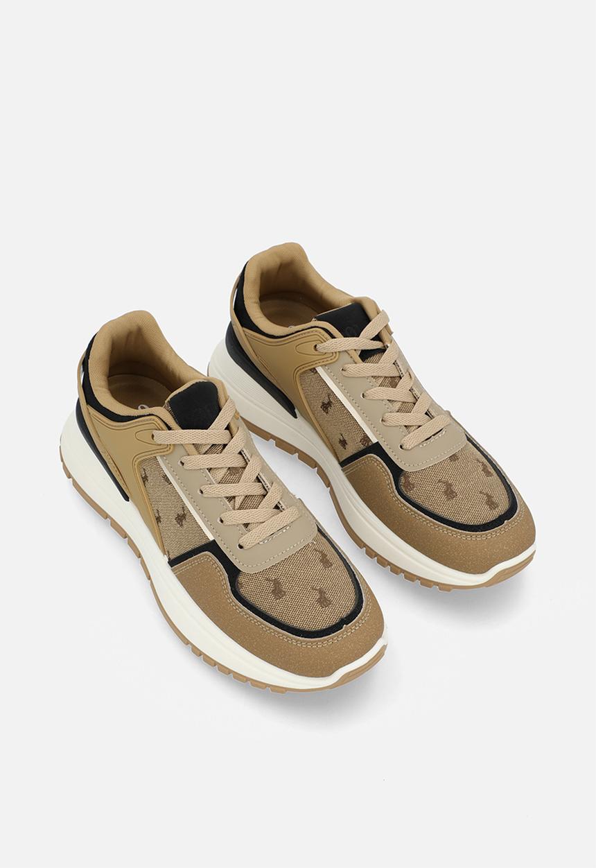 POLO - Jacquard monogram runner - stone