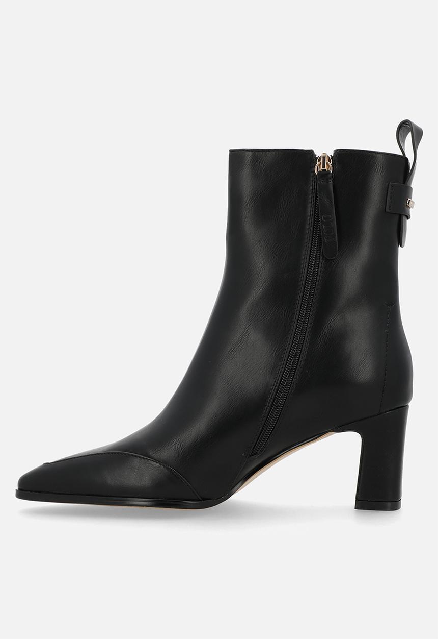 POLO - Slim block heel ankle boot - black