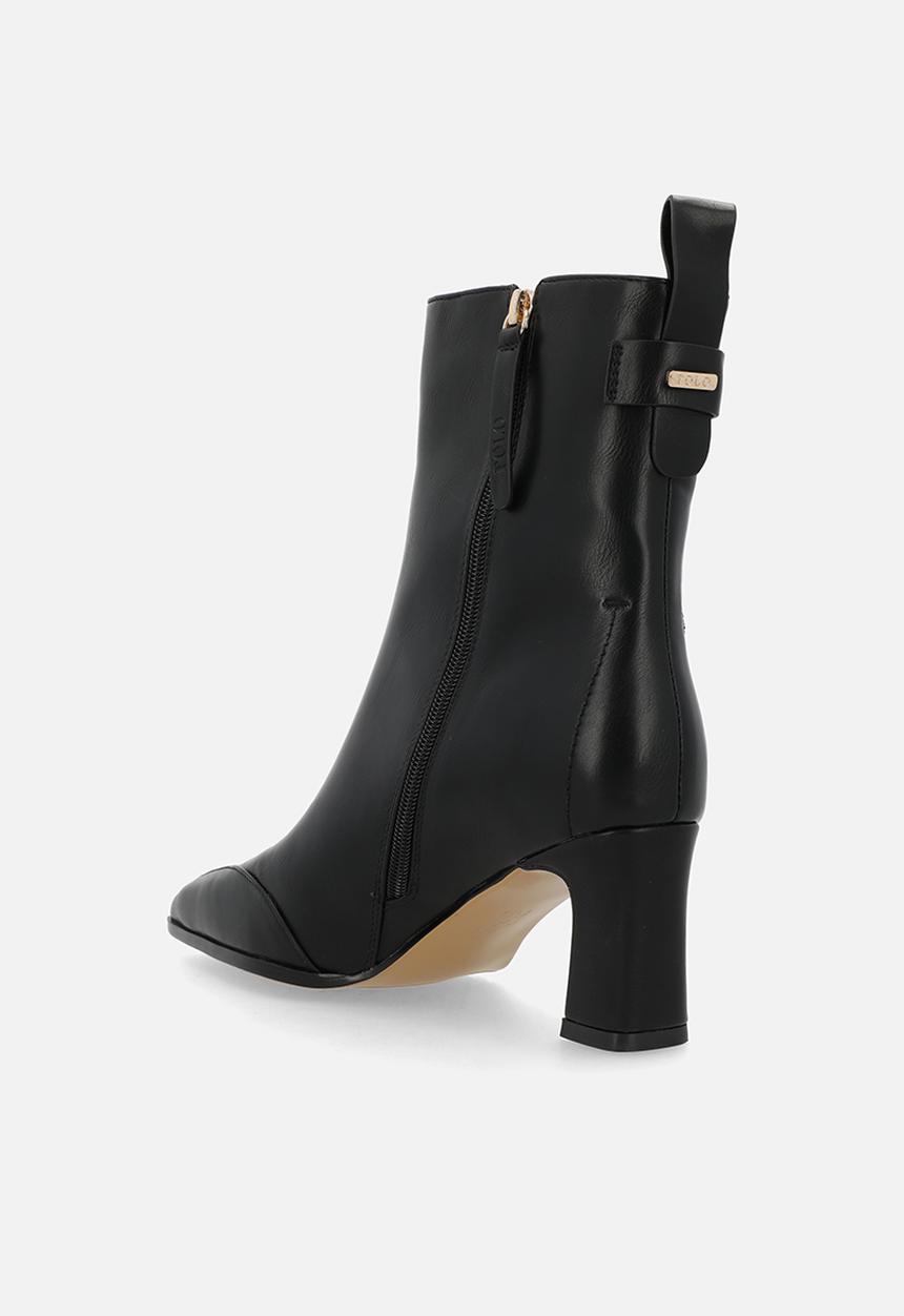 POLO - Slim block heel ankle boot - black