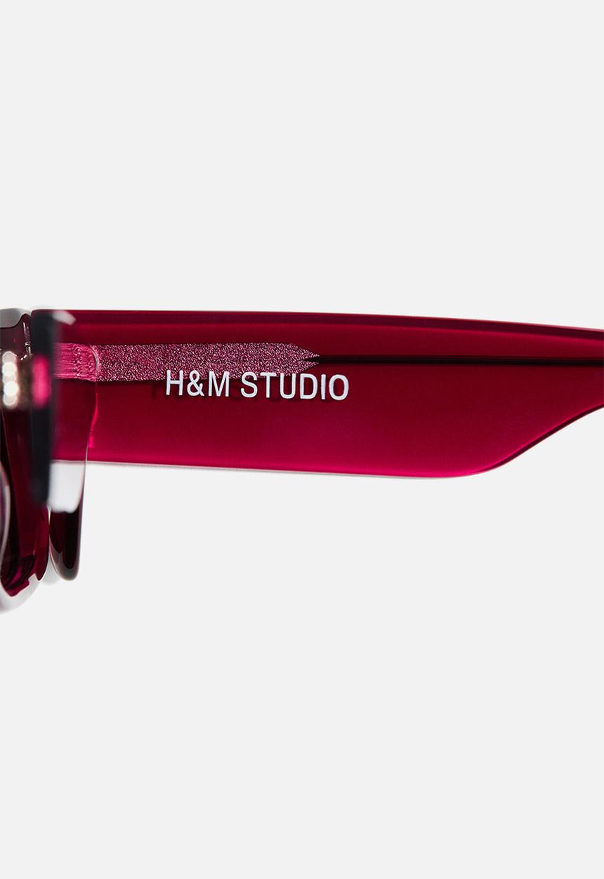 H&M - H&M Studio: Polarised sunglasses - burgundy