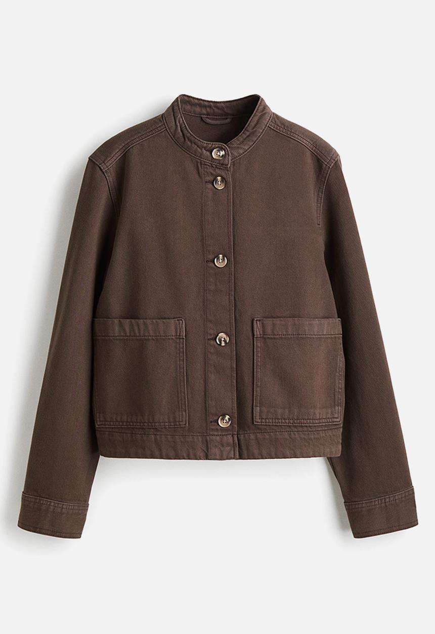 H&M - Twill jacket - dark brown