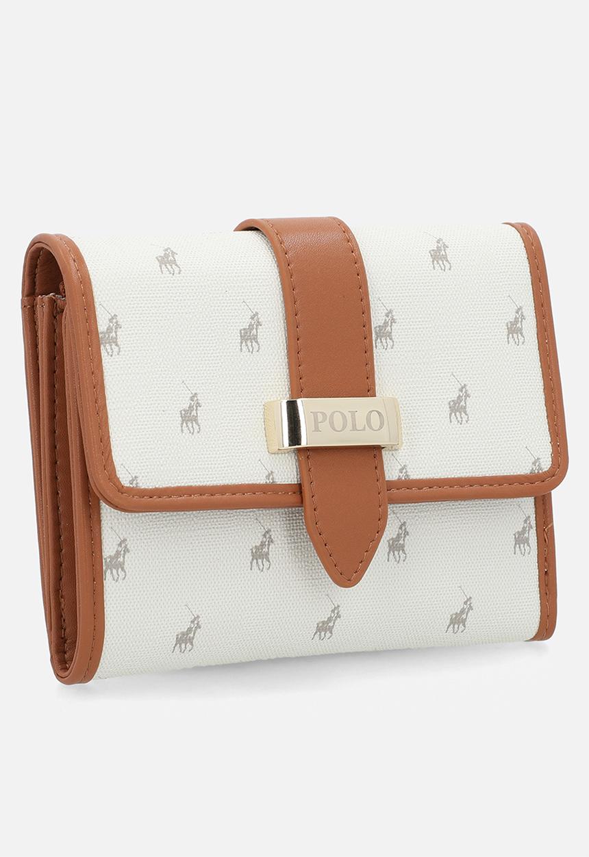 POLO - Kelsey medium trifold purse - grey