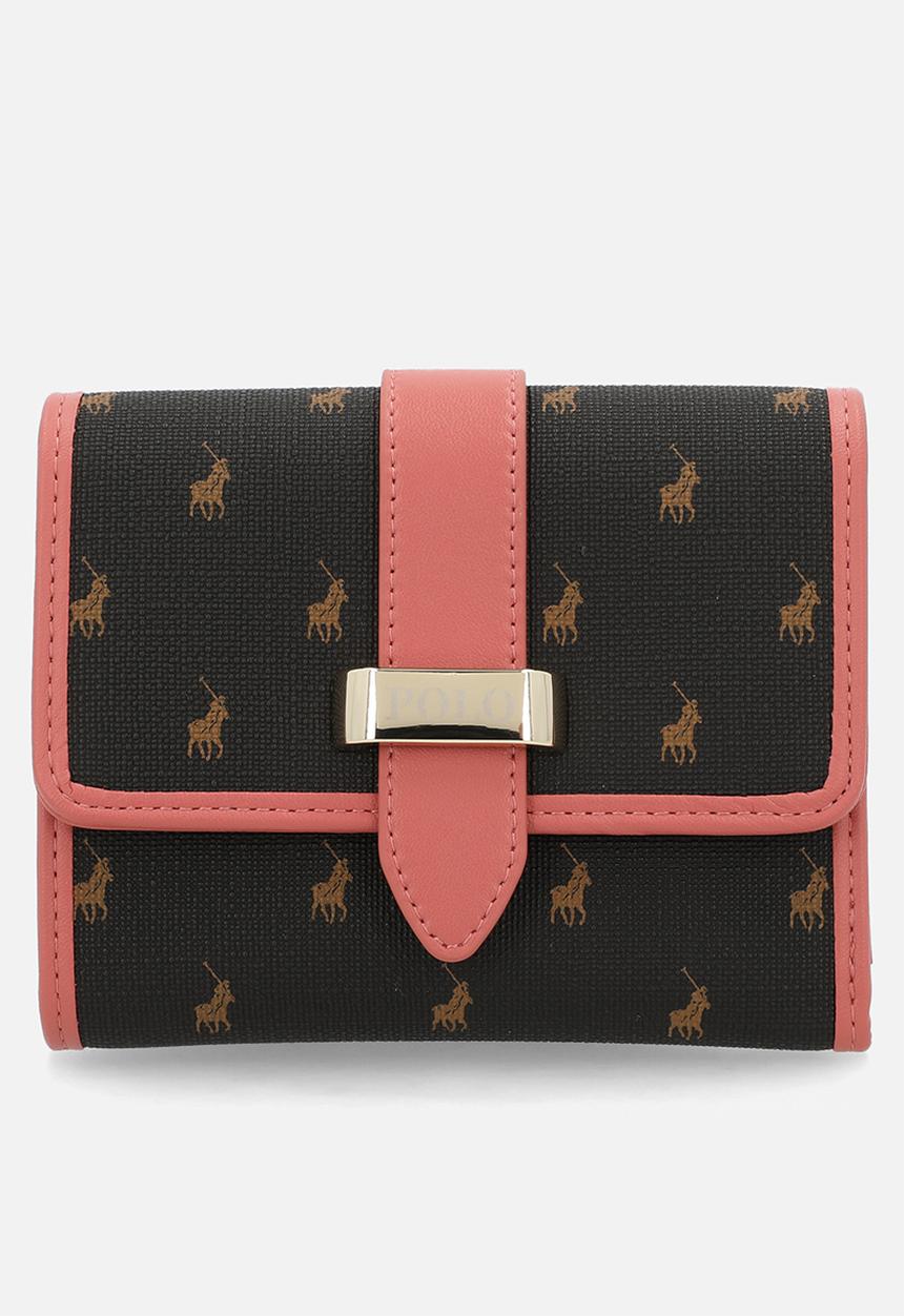 POLO - Kelsey medium trifold purse - brown