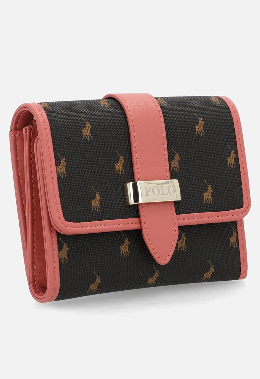 POLO - Kelsey medium trifold purse - brown