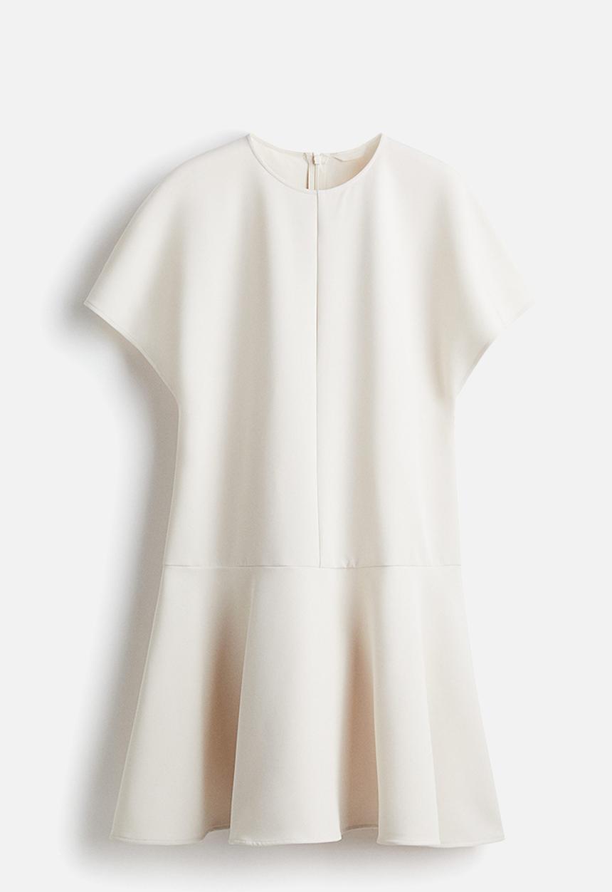 H&M - Butterfly-sleeved dress - cream