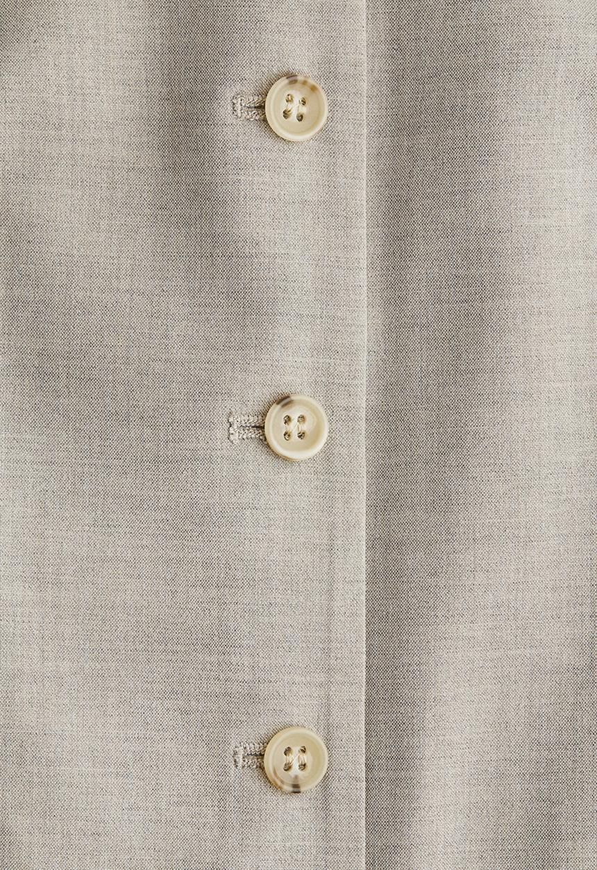 H&M - Long waistcoat - light beige marl