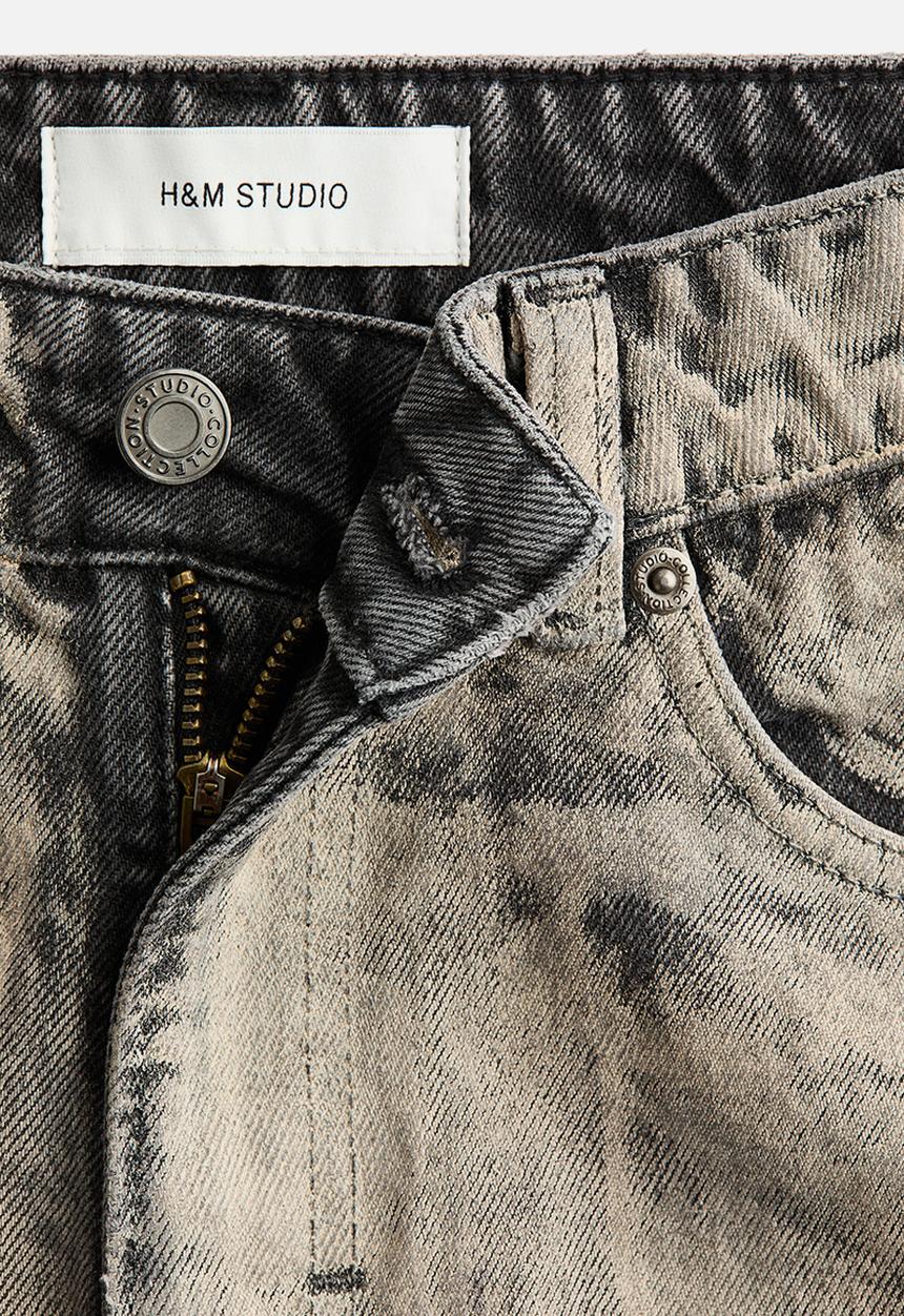 H&M - H&M Studio: Painted-look jeans - grey