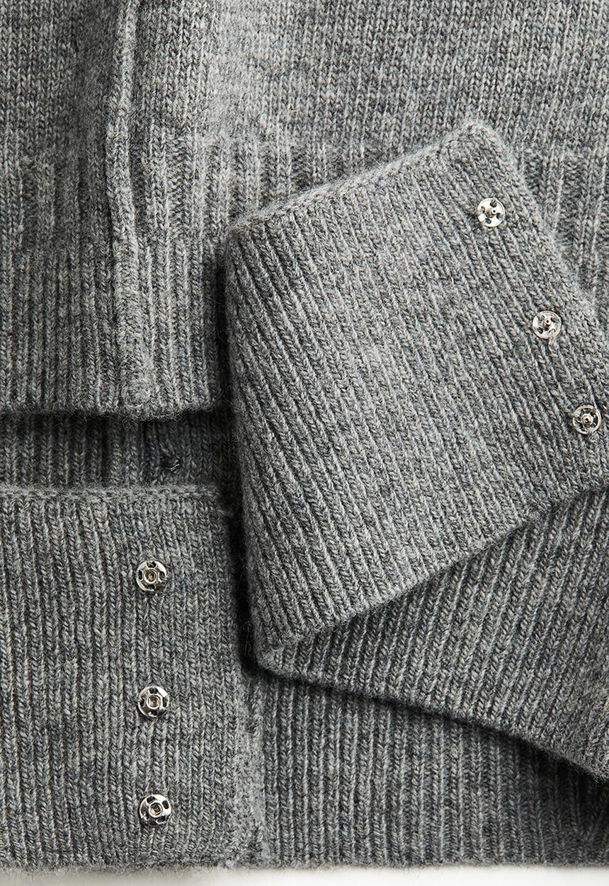 H&M - H&M Studio: Wool cardigan - grey marl