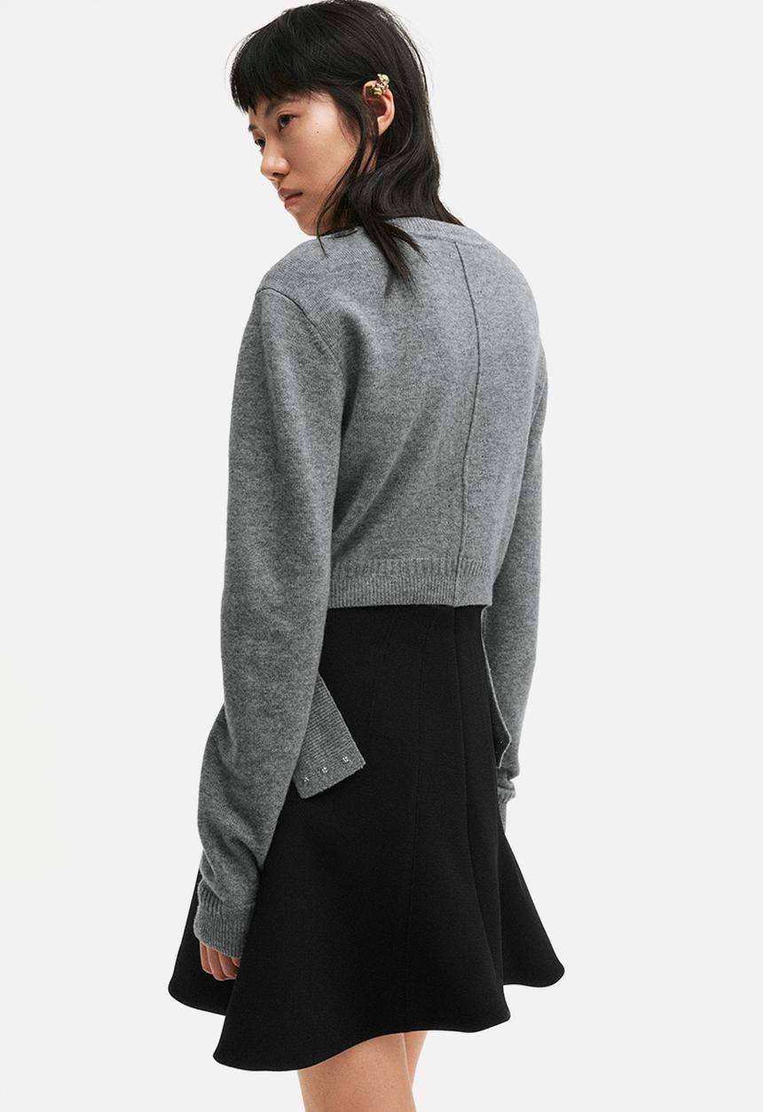 H&M - H&M Studio: Wool cardigan - grey marl