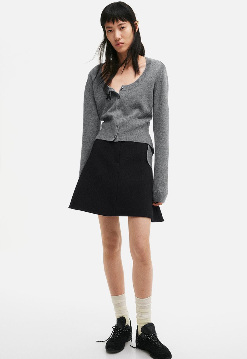 H&M - H&M Studio: Wool cardigan - grey marl
