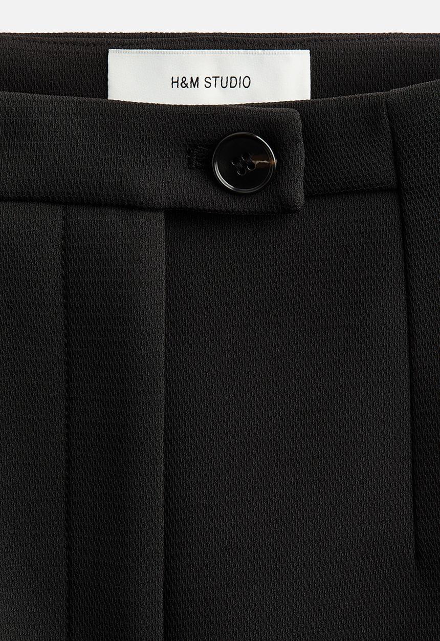 H&M - H&M Studio: Flared skirt - black