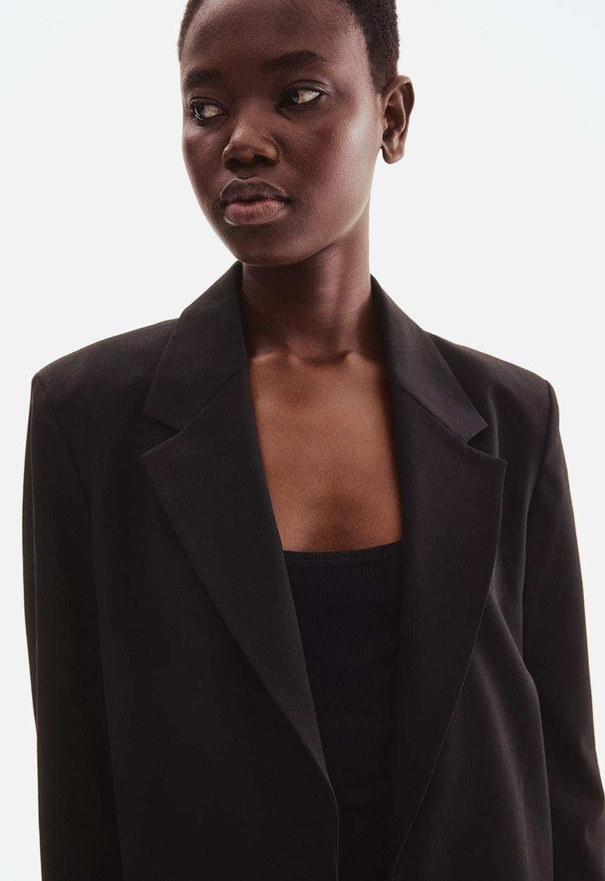 H&M - Long blazer - black