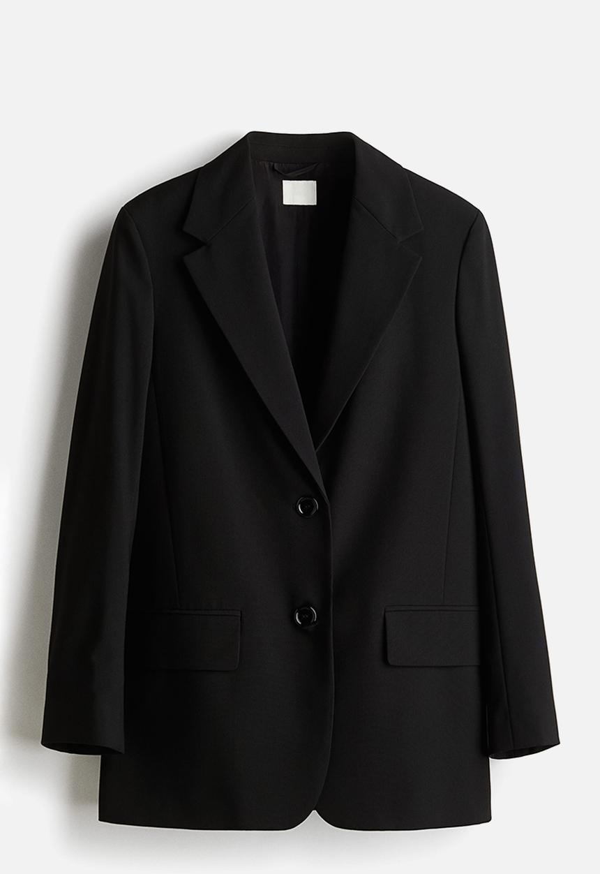 H&M - Long blazer - black