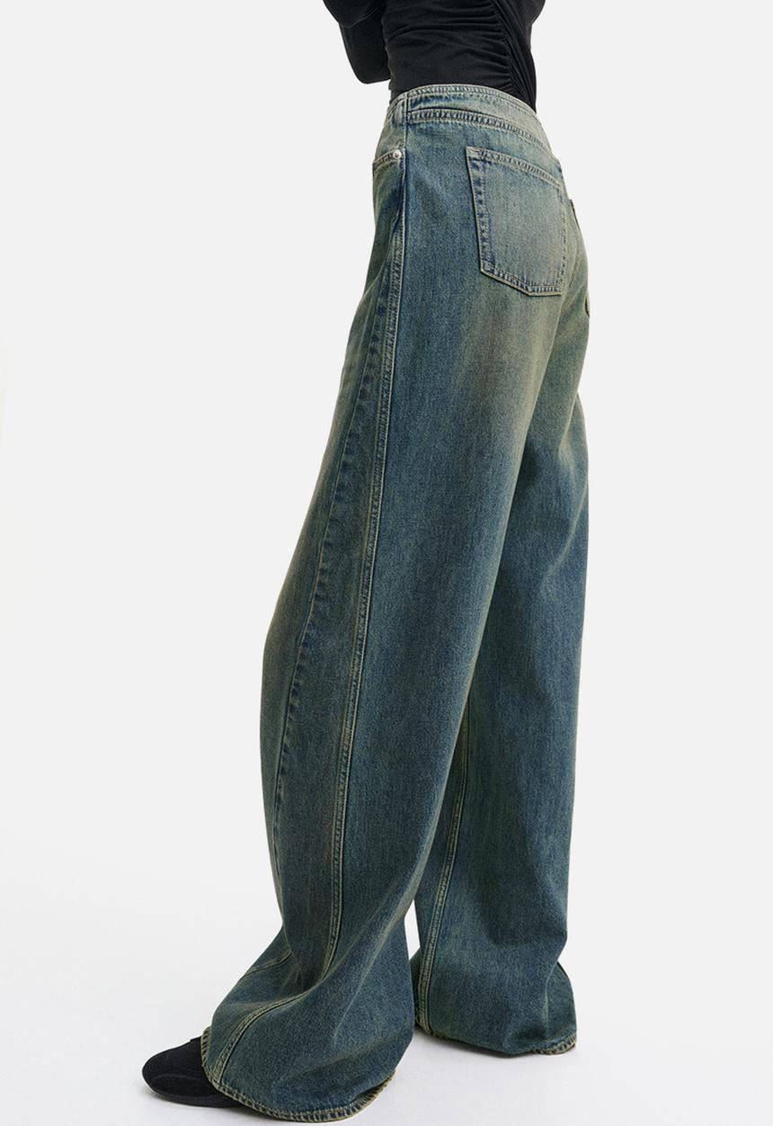 H&M - H&M Studio: Baggy low jeans - denim blue