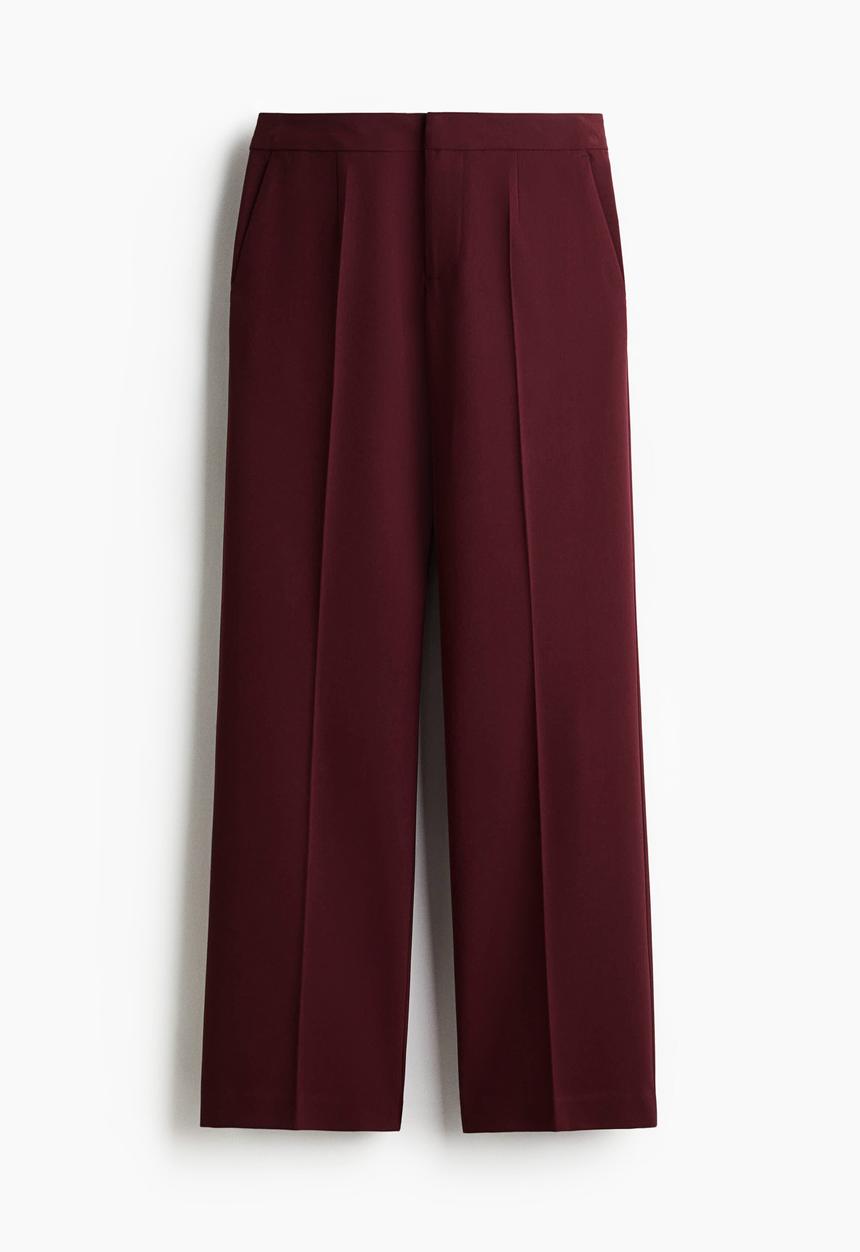 H&M - Tailored trousers - burgundy