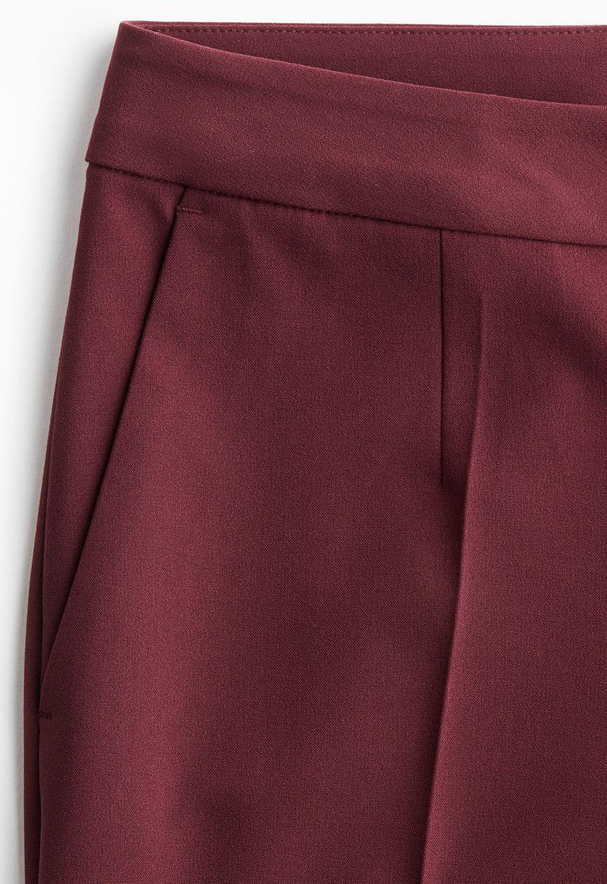 H&M - Tailored trousers - burgundy