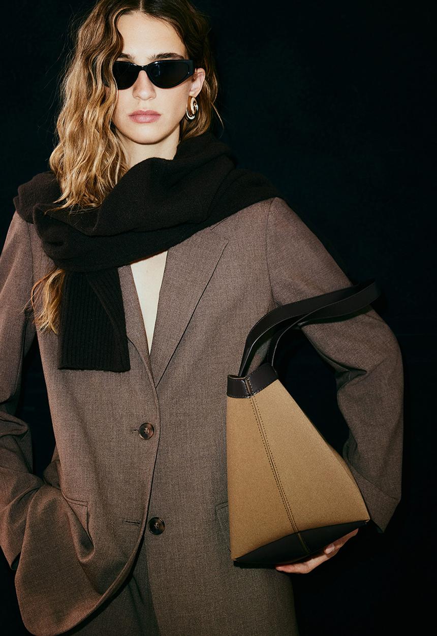 H&M - Long blazer - dark brown 